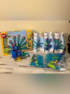 LEGO Creator 3-in-1 Exotic Peacock 31157 - Semi-Built & Partially Sealed